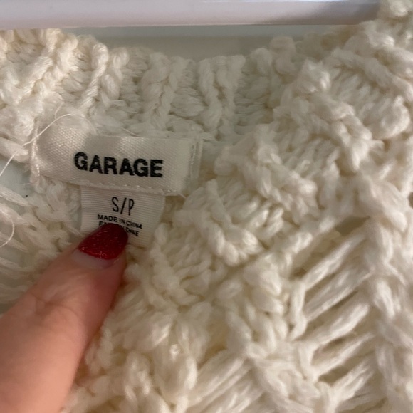 Garage Women's Cream Knit Sweater - Picture 2 of 2